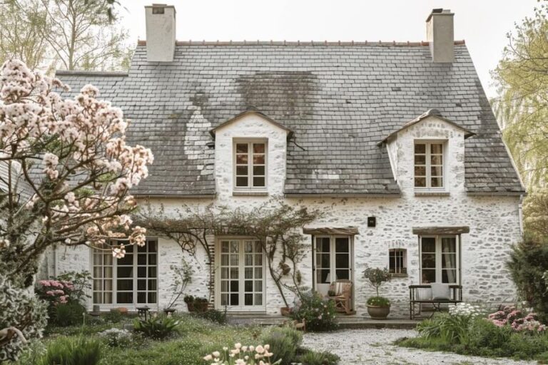Maison angevine traditionnelle avec son architecture emblématique