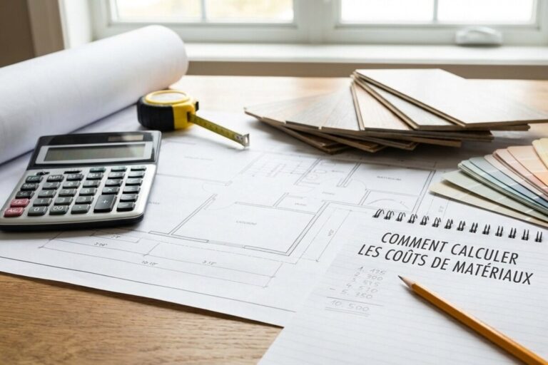 Calcul des coûts des matériaux d'une rénovation