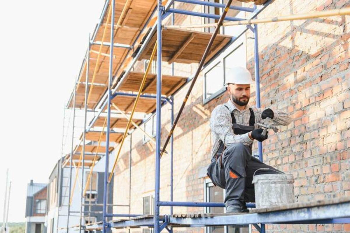 Rénovation de la façade d'une maison à Bruxelles