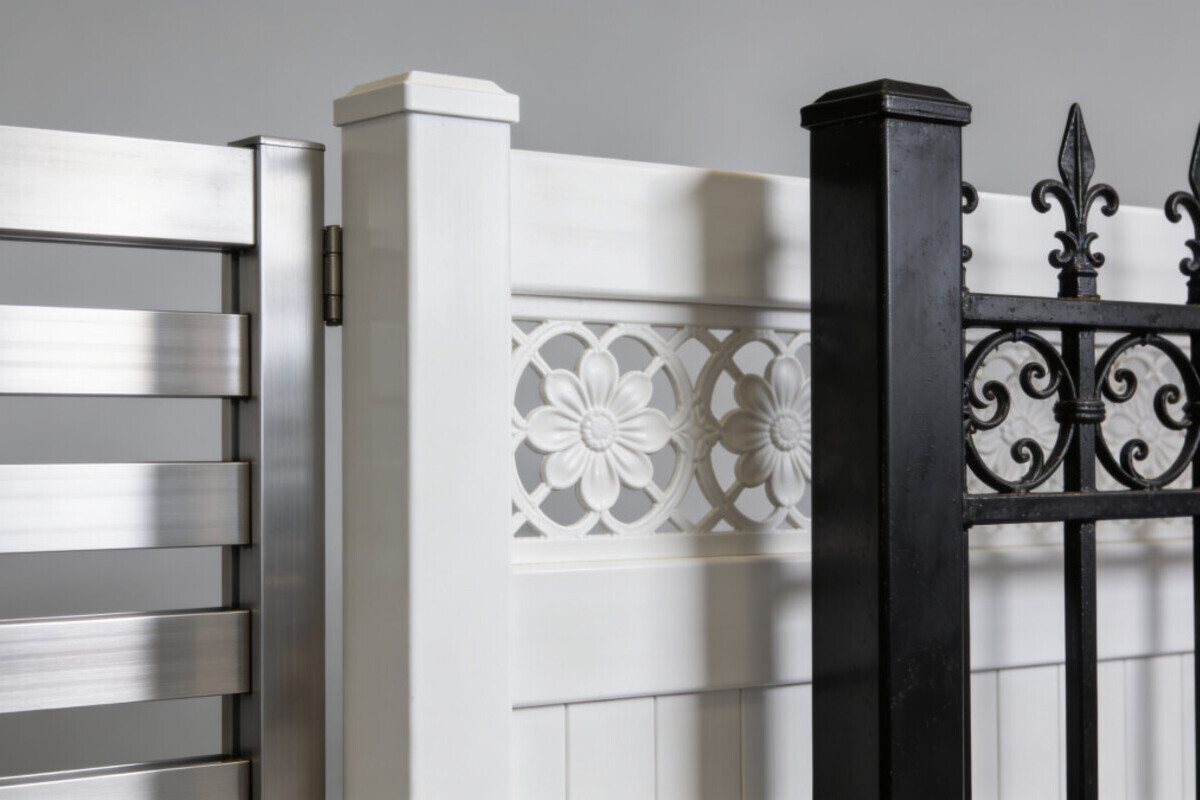 Portails en aluminium, PVC et fer forgé