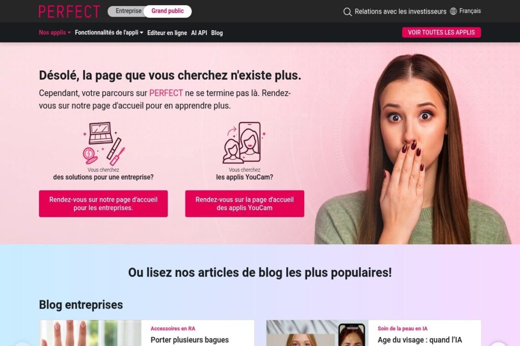 Application mobile AI de décoration YouCamPerfect