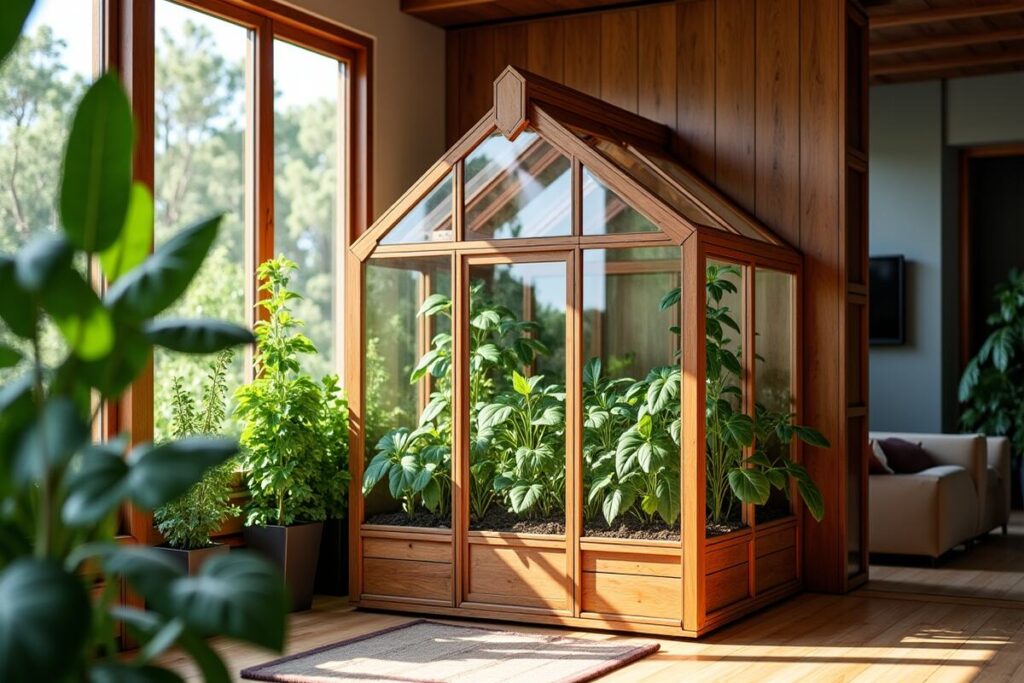Verrières en bois tendances dans des maisons