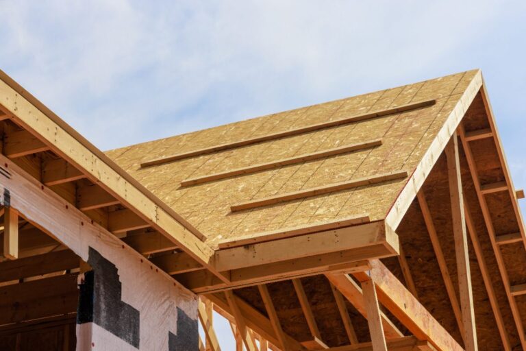 Une maison réalisée avec de l'ossature de bois