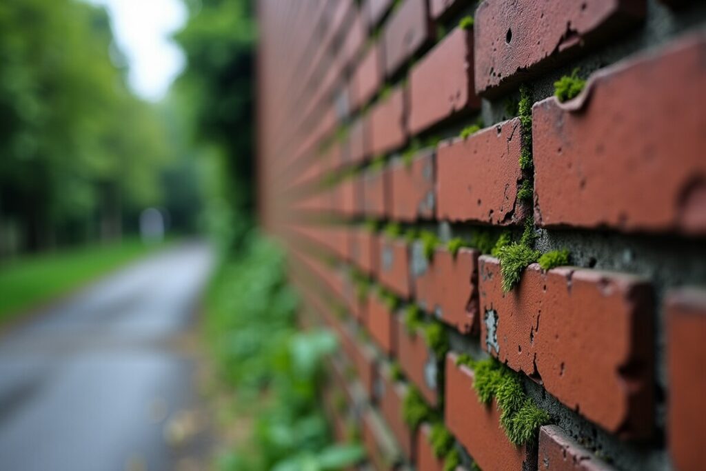 Murs rénovés de façades de maisons